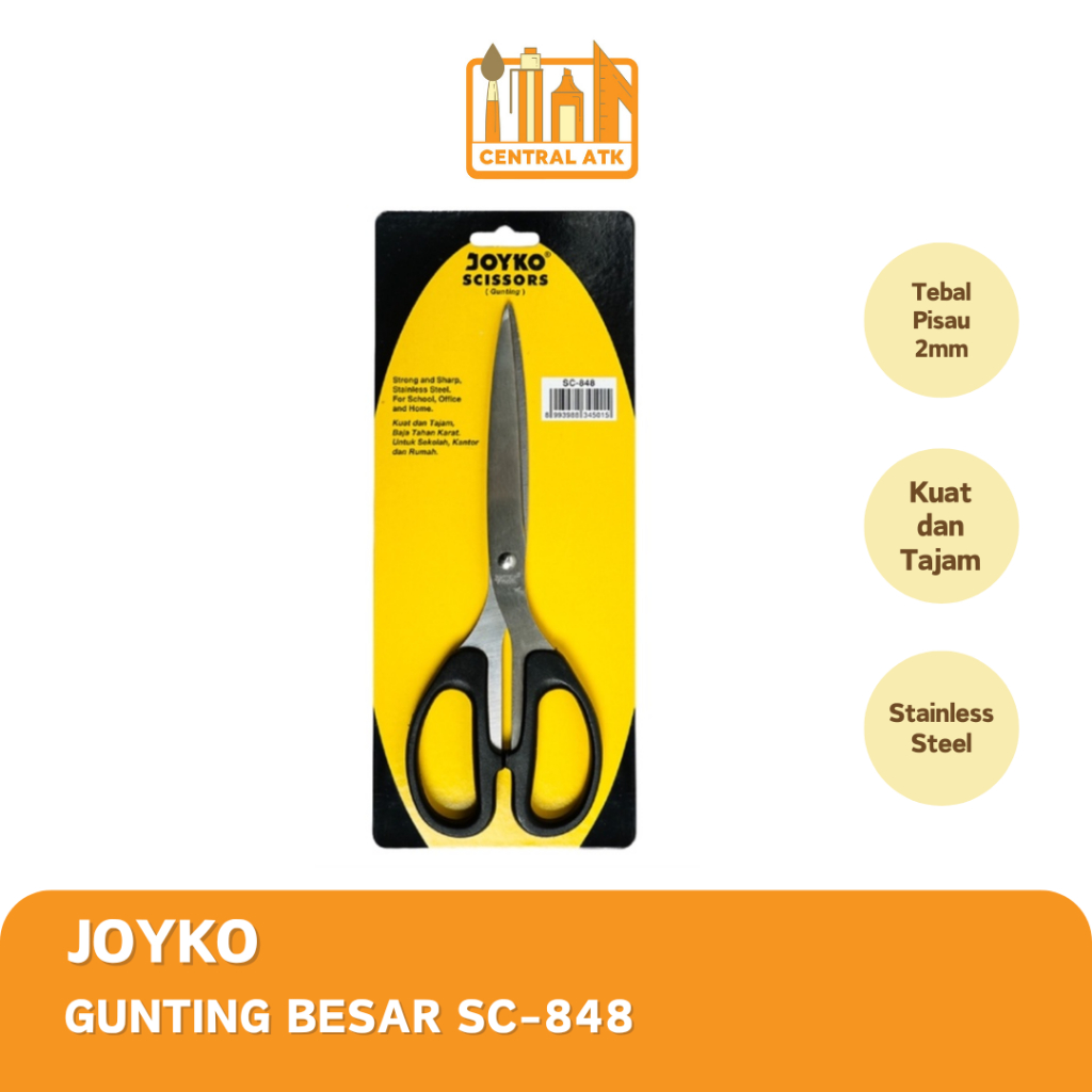 

SCISSORS / GUNTING BESAR JOYKO SC-848 (1PCS)