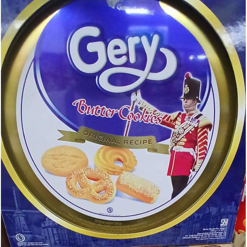 Gery Butter Cookies kaleng 450 g