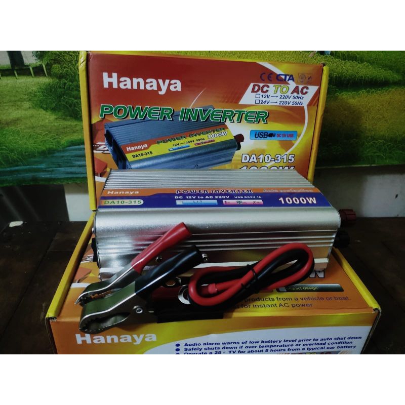 Power Inverter 1000 Watt 1000W DC 12V ke AC 220V