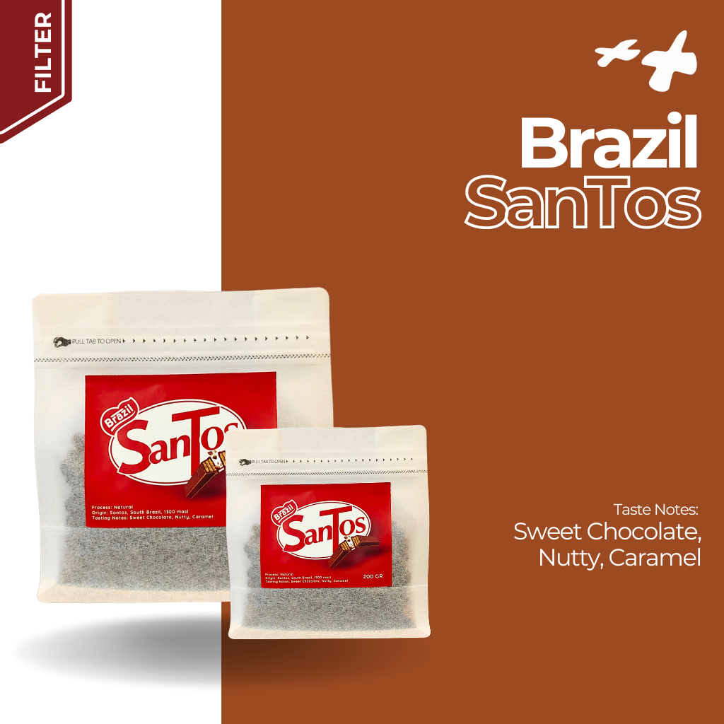 

Kopi Filter Brazil SanTos Biji Kopi Premium Roasted Beans
