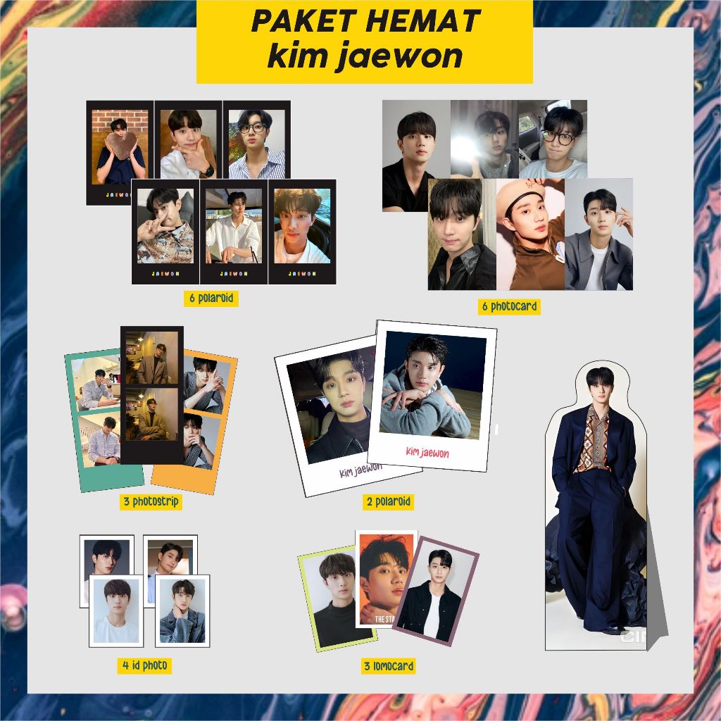 PAHE PAKET HEMAT ACTOR KOREA ( KIM JAEWON JAE WON ) polaroid, photocard pc