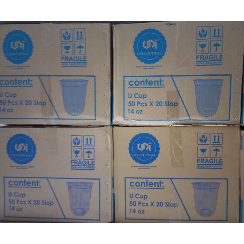 

2Xbtygneal Sakha Snack ) Gelas Plastik Merk Universal Oval 14 Oz 1 Dus Isi 20 Slop = 1000 Pcs