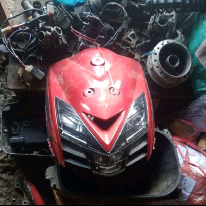 Tameng+Lampu Fullset Yamaha Mio Gt Original Copotan