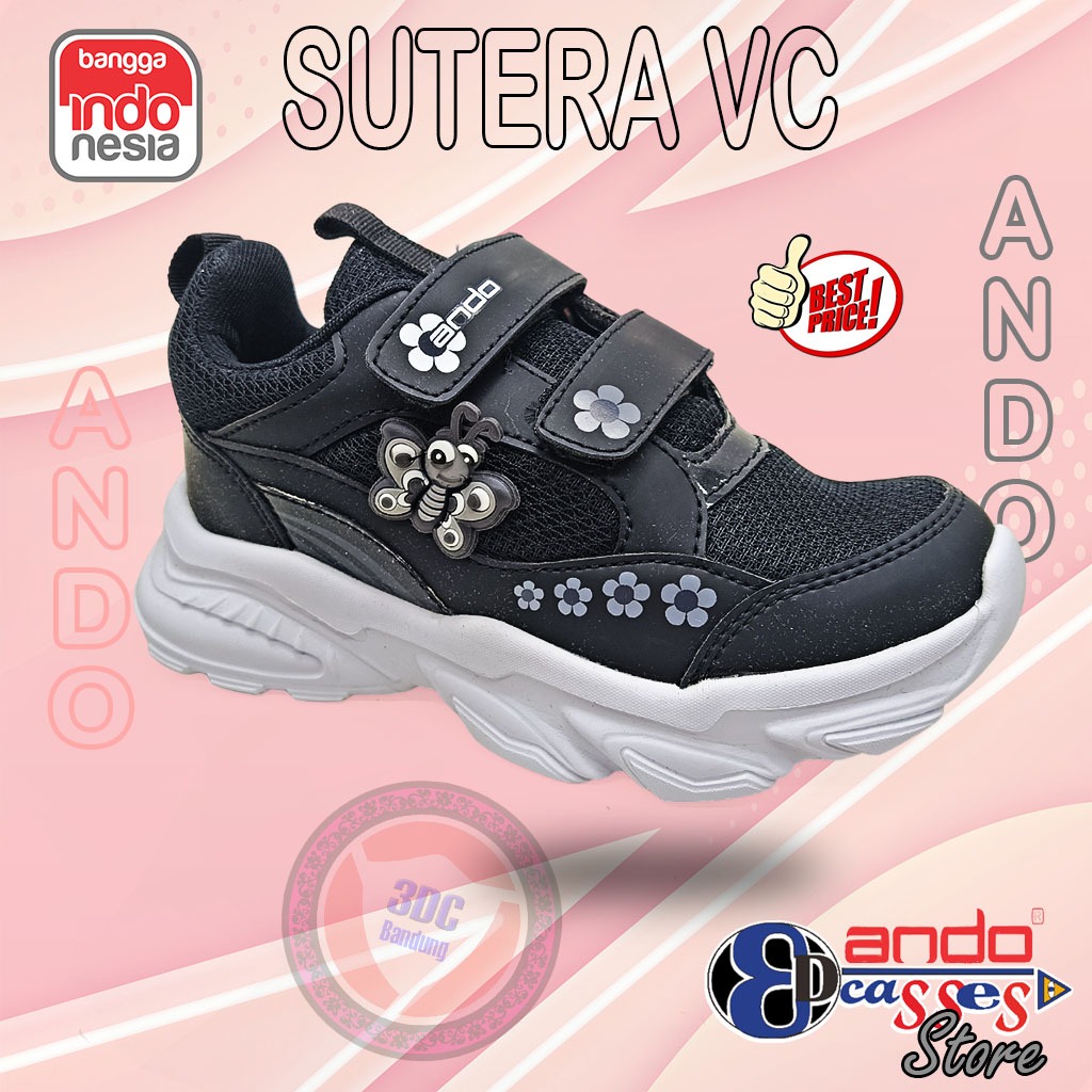 Ando Sutera - Sepatu Sneaker Karakter Anak Perempuan Original