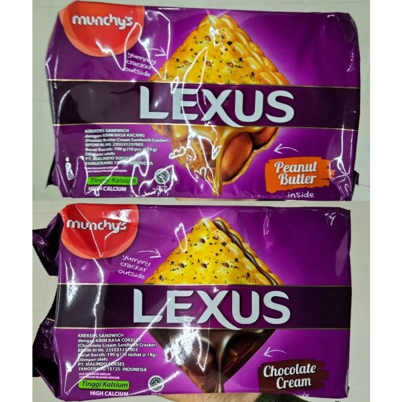 

Lexus Crackers Sandwich / Biskuit Malaysia / Biscuit Lexus Malaysia / Lexus Peanut Butter / Lexus Chocolate Cream / Biskuit Kacang / Biskuit Cokelat