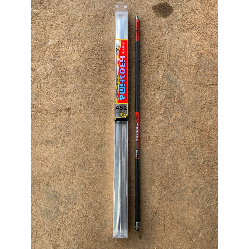 Hammerhead Joran Pancing Hiroshima 450CM Tegek Ruas Pendek Carbon Ringan