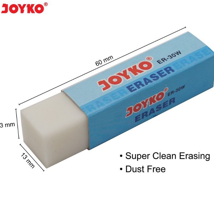 

Eraser Penghapus Tangg Joyko ER 3W Putih 1pak