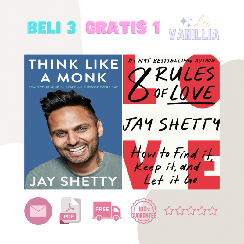 

Think Like A Monk 8 Eight Rules of Love by Jay Shetty