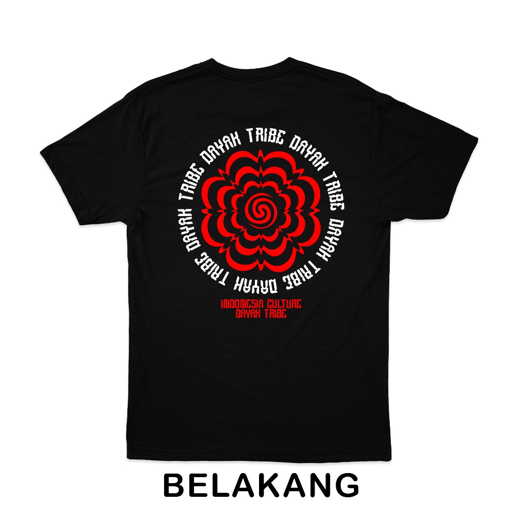 Baju Kaos Dayak - Dayak Tribe 2 | Hitam | Mayar