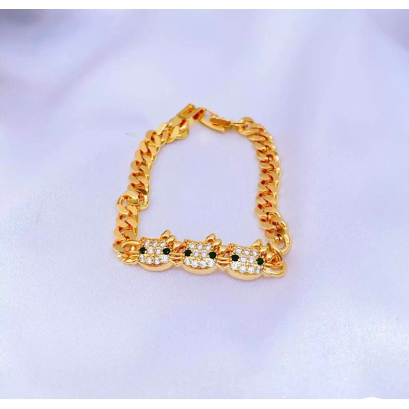 gelang tangan anak titanium gold