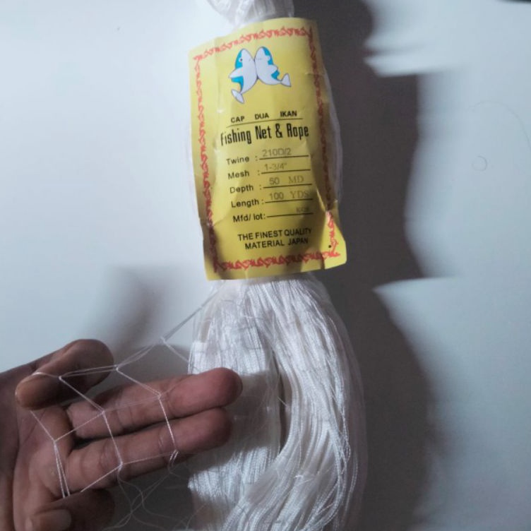Jaring Ikan Nilon 1 34 inchi D2115 MD1 YDS Ukuran 1 34 inch