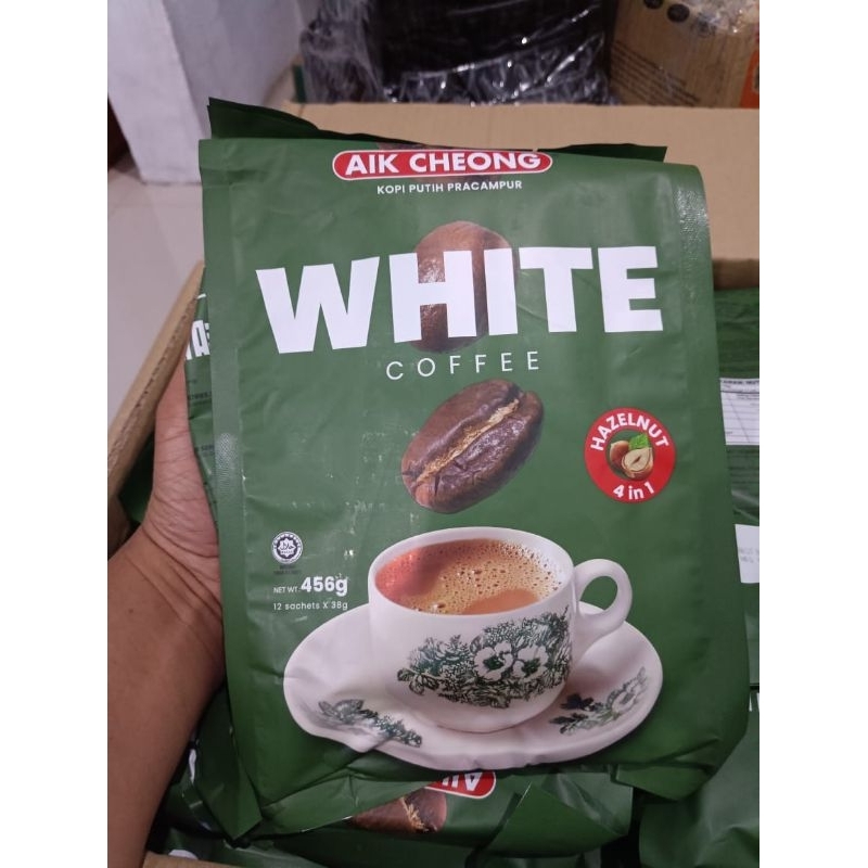 

Aik Cheong White Coffe Huzelnut Malaysia Isi 12 Sachet