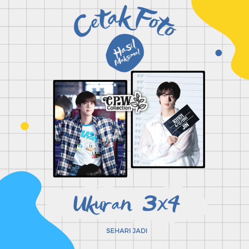Cetak Foto ukuran 3x4 Kualitas Premium Super Glossy