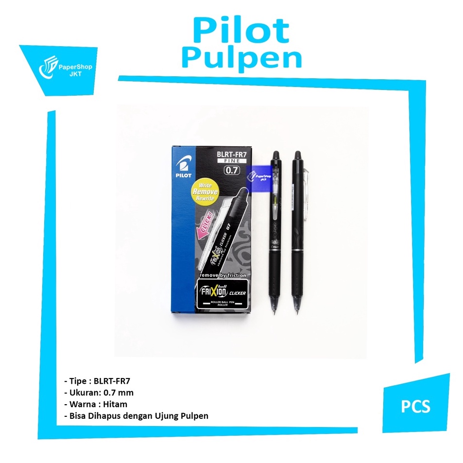

Paling Popular FRIXION Pilot Pulpen Pen Clicker Bisa Dihapus PCS