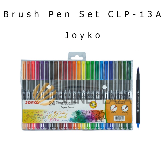 

Color Brush Pen 24 Colors Pena Kuas Warna Joyko CLP13A Murah