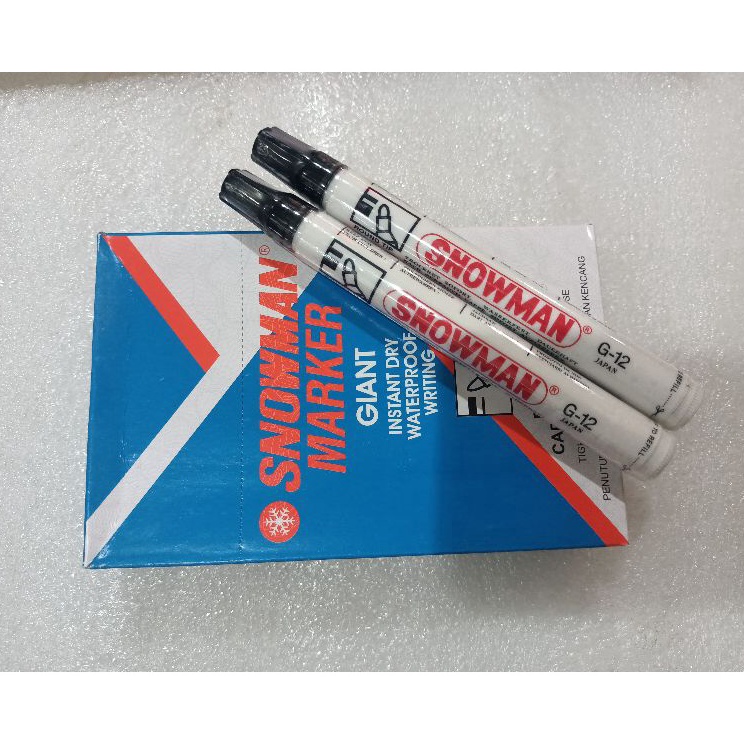 

Sale spidol snowman permanen G 12 warna hitam 12pcs