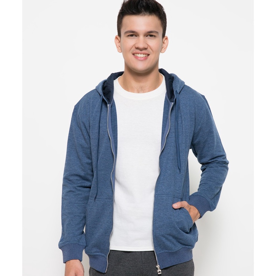 Update Terbaru  Nevada Jacket Hoodie Basic Terry Pria 1395286