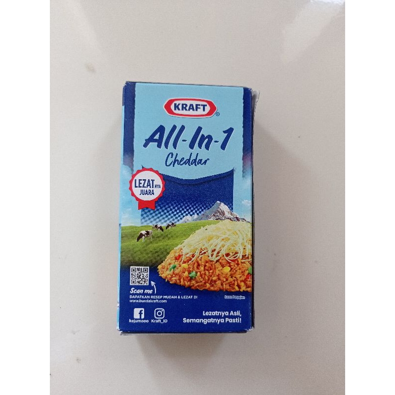 

Keju Kraft Cheddar All In 1 150 gr