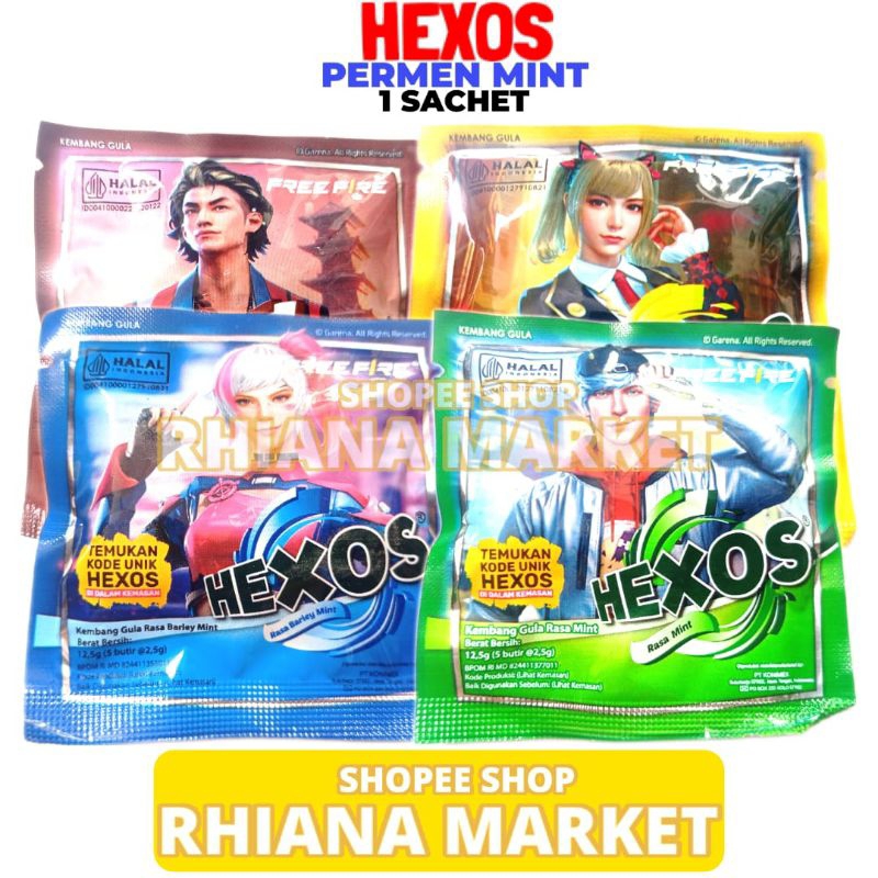 

Hexos Permen Mint Kemasan Sachet 12.5 Gram