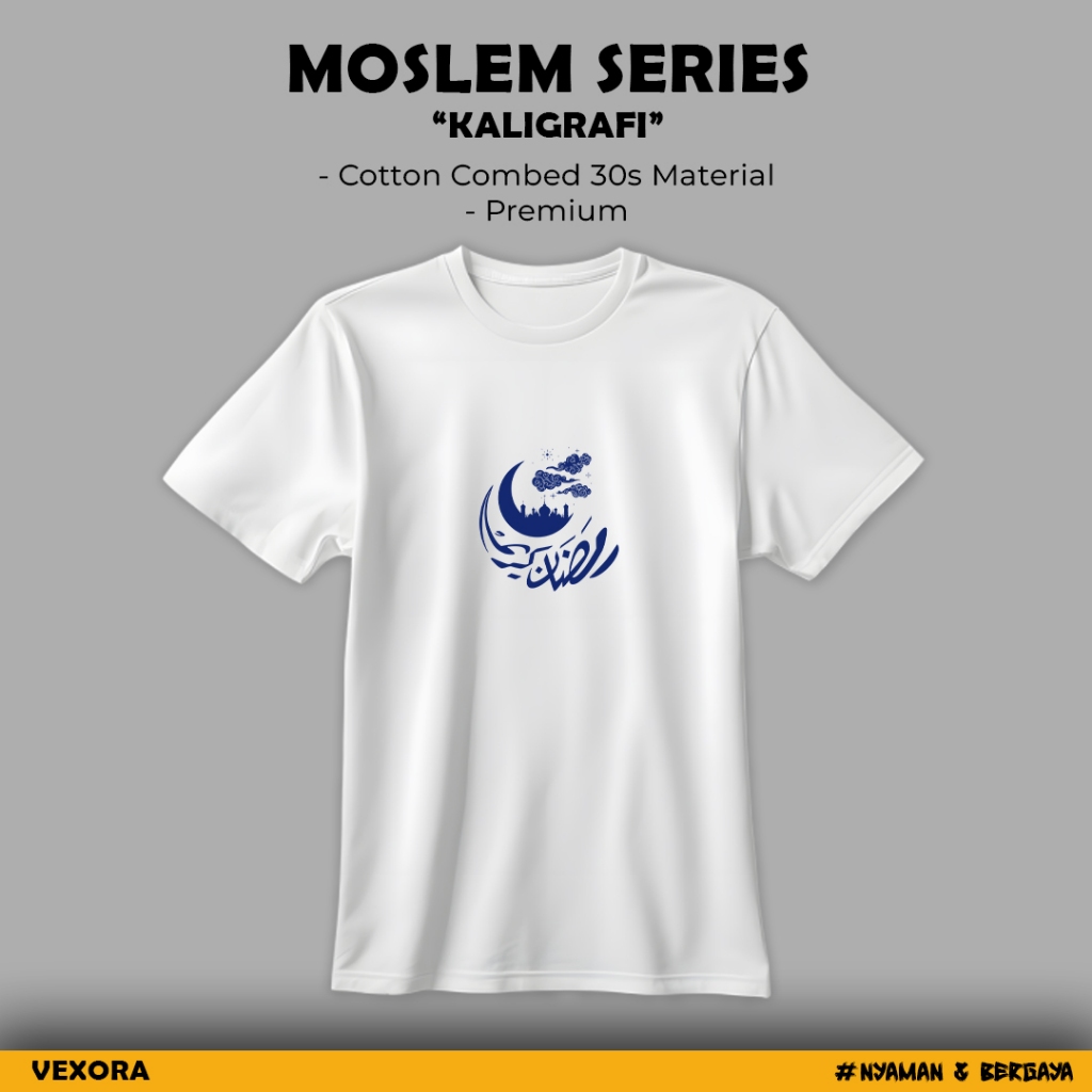 Vexora Kaos T-Shirt Cotton Combed 30s Kaligrafi