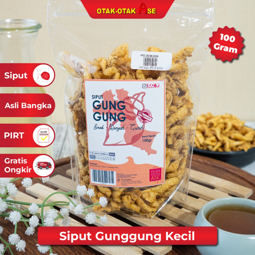 

OTAK OTAK ASE - Siput Gung Gung / Siput Gong Gong Khas Bangka 100GR (1201)