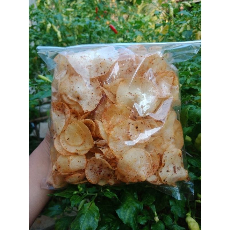 

Keripik Singkong Pedas Daun Jeruk Gurih 250gr