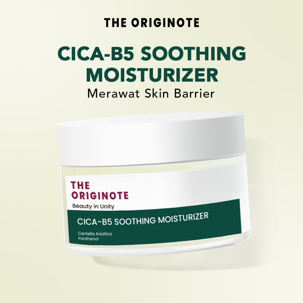 The Originote Cica-B5 Soothing Moisturizer - Menenangkan kulit yang berjerawat Membantu menenangkan 