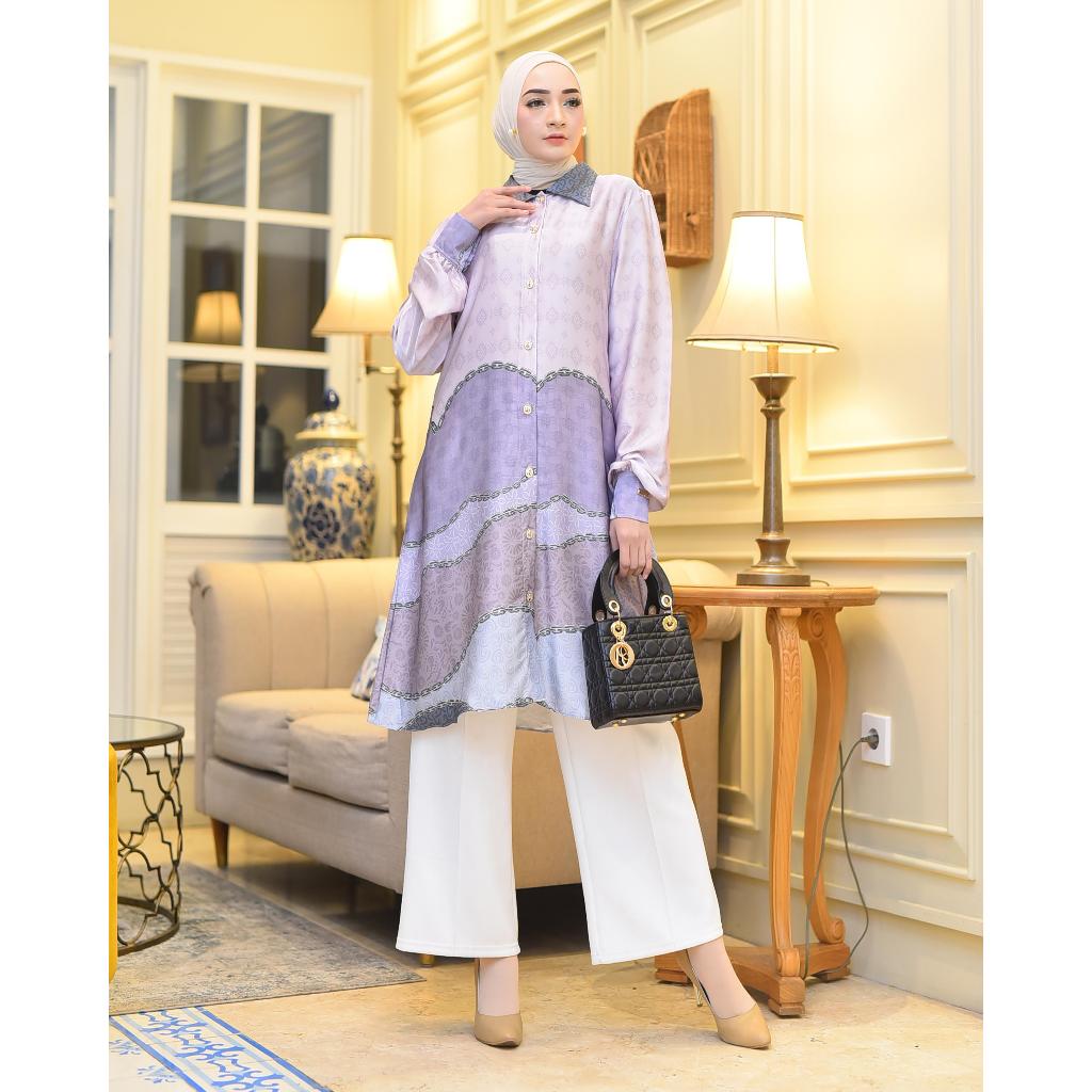 REAL PICT tunik silk silky tunik katun premium standar hingga Jumbo by Jhonem Fashion