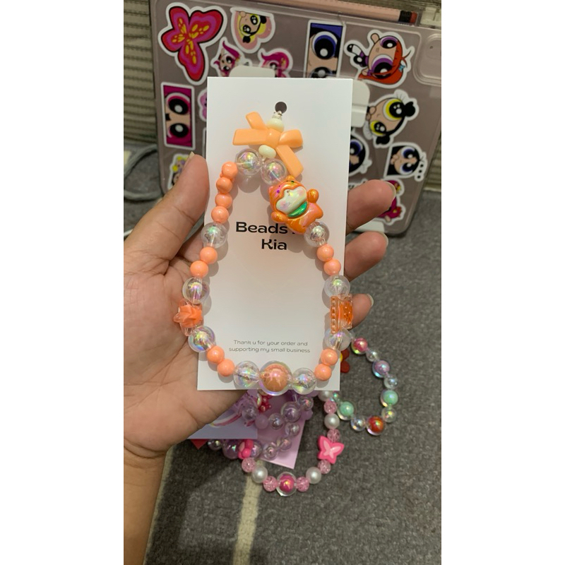 Strap phone orange cat