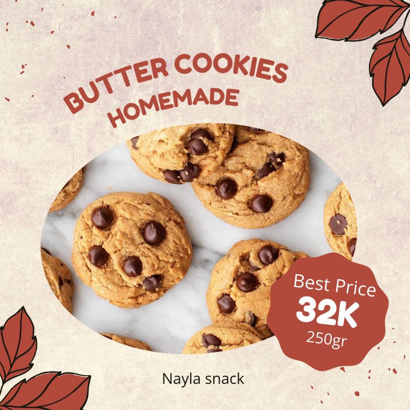 

Chococips Butter Cookies Original Coklat Premium 250gr by NAYLA SNACK