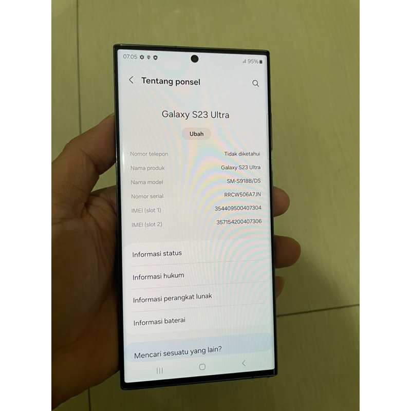 samsung galaxy s23 ultra 5g 12/512gb ex resmi sein bekas