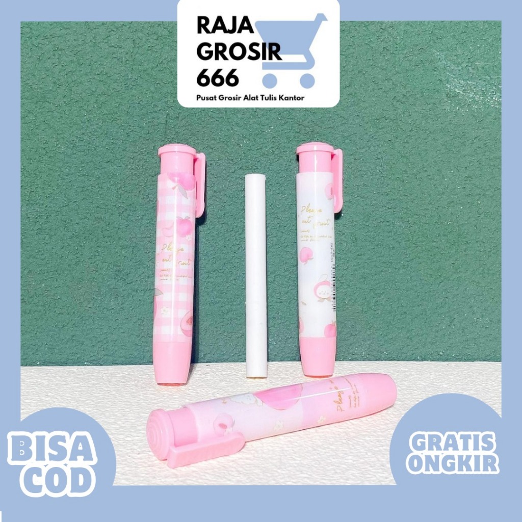 

PENGHAPUS ERASER CETEK DEPRESSIBLE PEACH ER-1380 HAPUSAN LUCU IMUT KADO UNIK COD