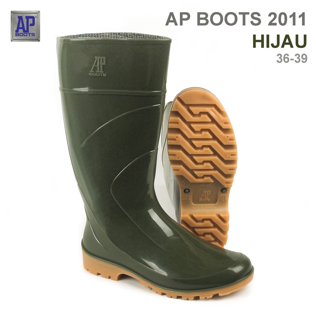 KODE R49U AP Boots AP 211 Hijau  Sepatu Boot PVC