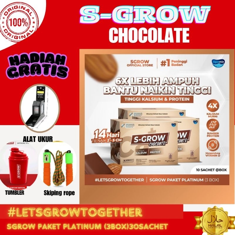 

SGROW CHOCOLATE-susu suplemen peninggi badan terbaik untuk remaja dan dewasa 3.box