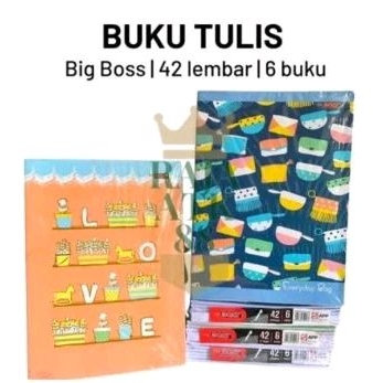 

buku tulis BIG BOSS SIDU 42 LEMBAR ISI 6