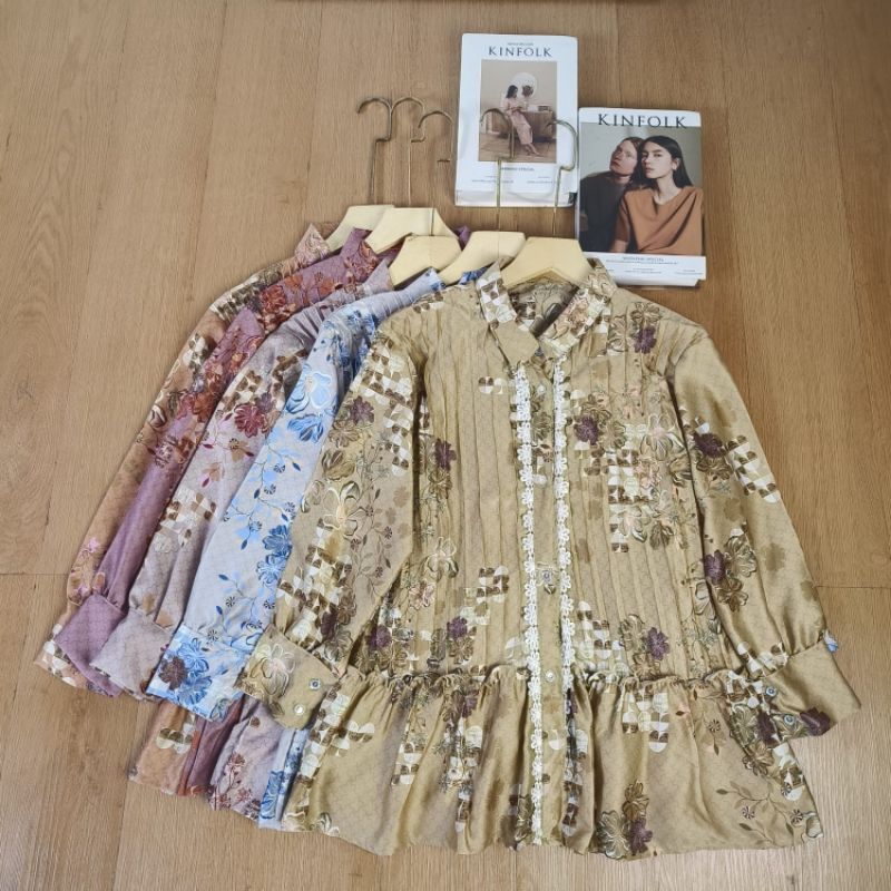 Atasan Renda ,Kemeja Renda Blouse,Atasan jumbo