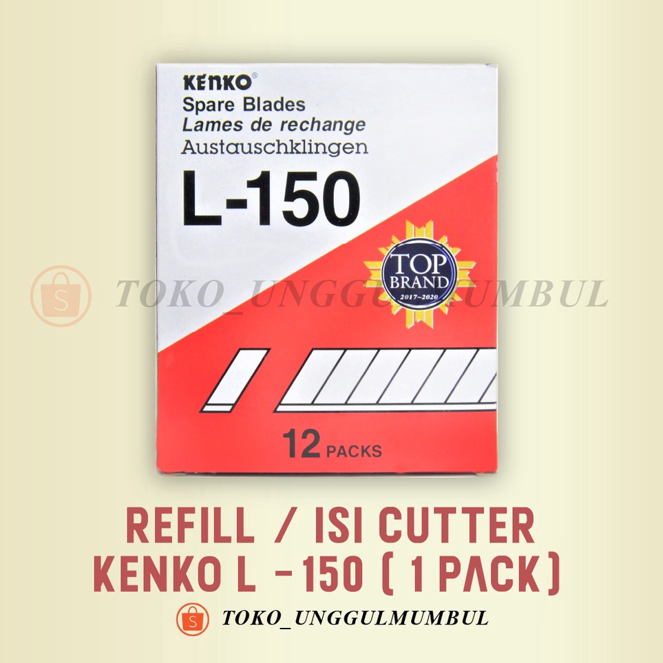 

KODE N33H Isi Cutter Kenko Ukuran Besar L15 Isi 12 Tubes
