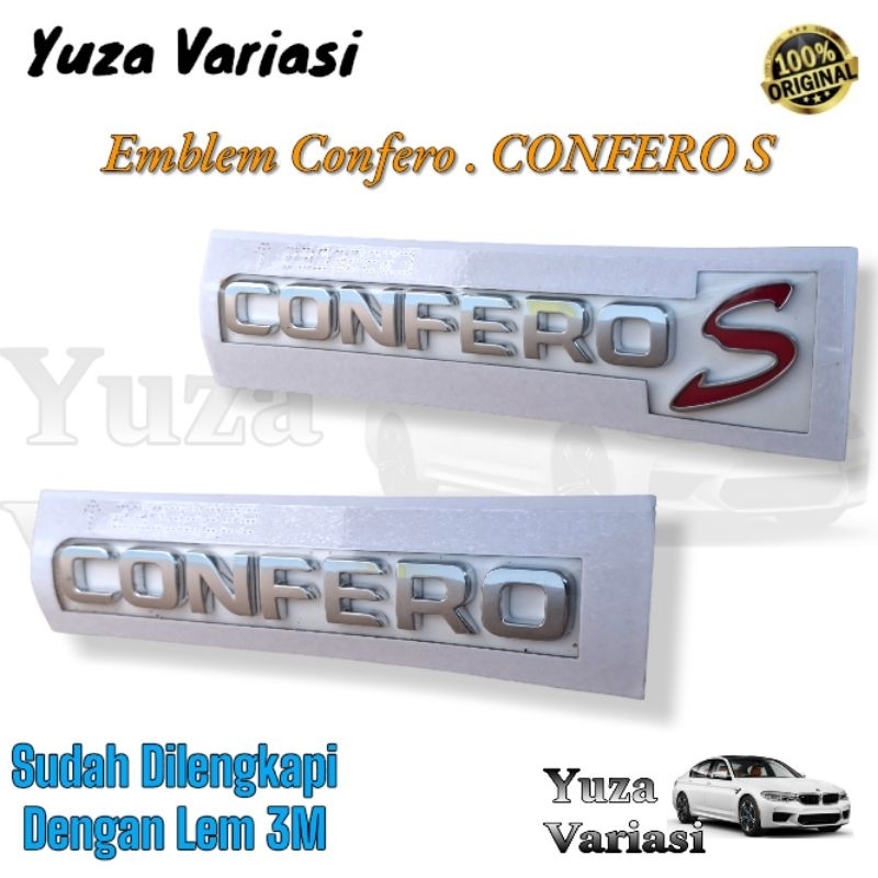 Emblem Tulisam Confero S Original Wuling // Emblem Belakang Tulisan Confero S mobil Wuling Confero S