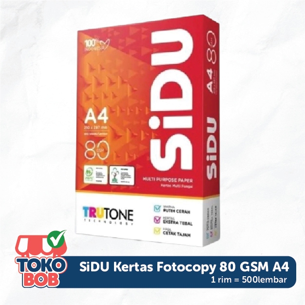 

SiDU HVS A4 80 GSM (Isi 1 Rim)