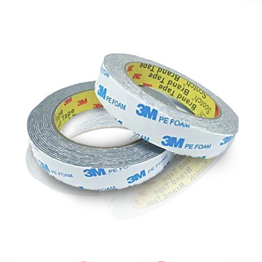 

Double Tape 3M PE Foam Putih 2 CM x 4,5 M / Isolasi Bolak Balik
