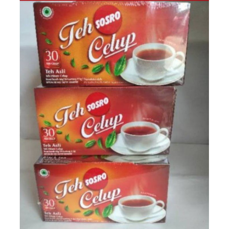 

SOSRO TEH CELUP BLACK TEA 30's (1 pack /10 box)
