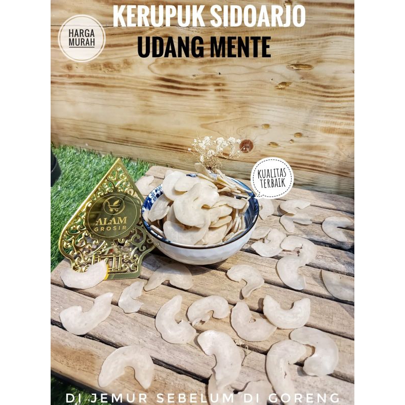 

(kerupuk mentah) Kerupuk Udang Mente soto rawon hajatan 250g, 500g, 1kg