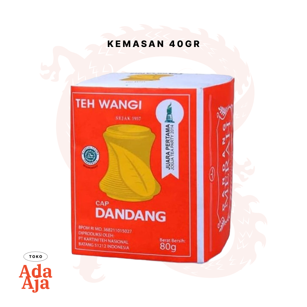 

Teh Dandang Merah Bubuk Tubruk Melati 40gr isi 10pcs Slop/Pack/Ecer