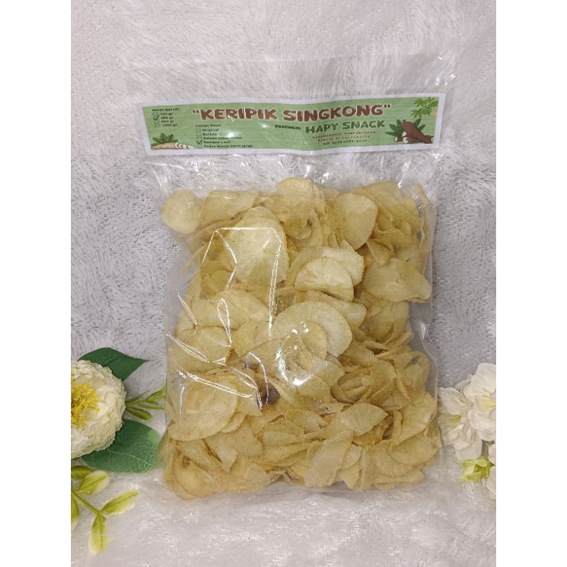 

Keripik Singkong Rasa Extra Pedas Daun Jeruk | Camilan Keripik