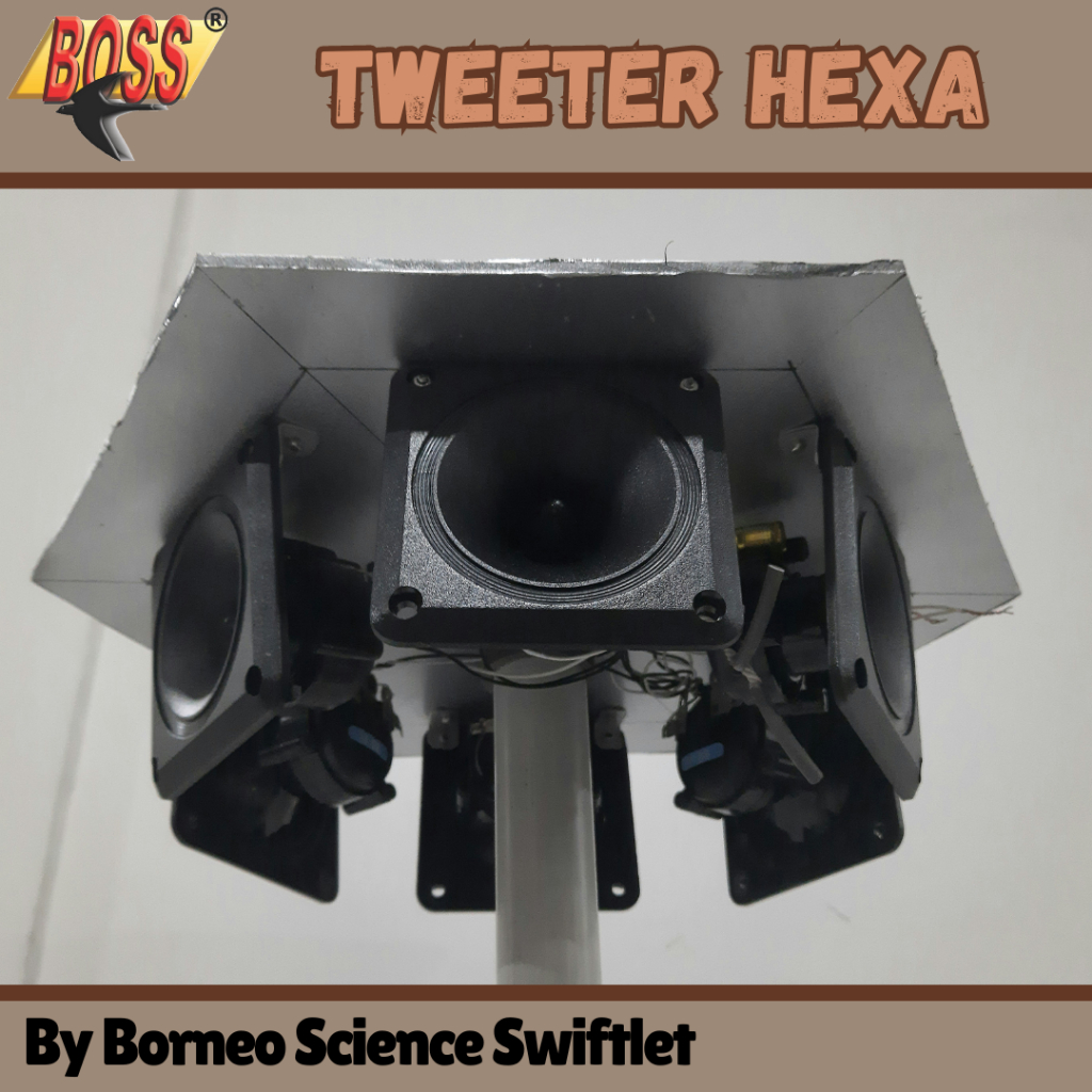 Tweeter Hexagonal, Menarik Burung Walet Dari Semua Arah
