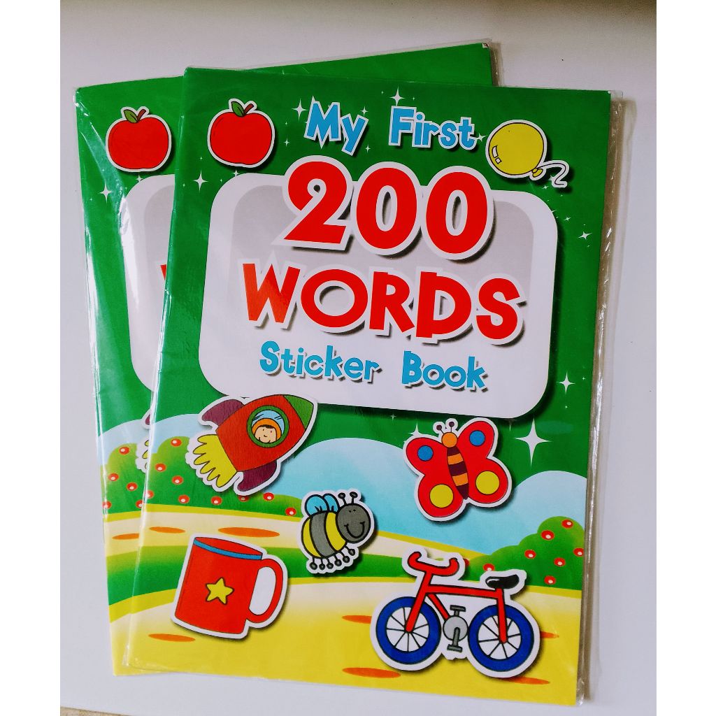 Buku my first 200 words sticker book