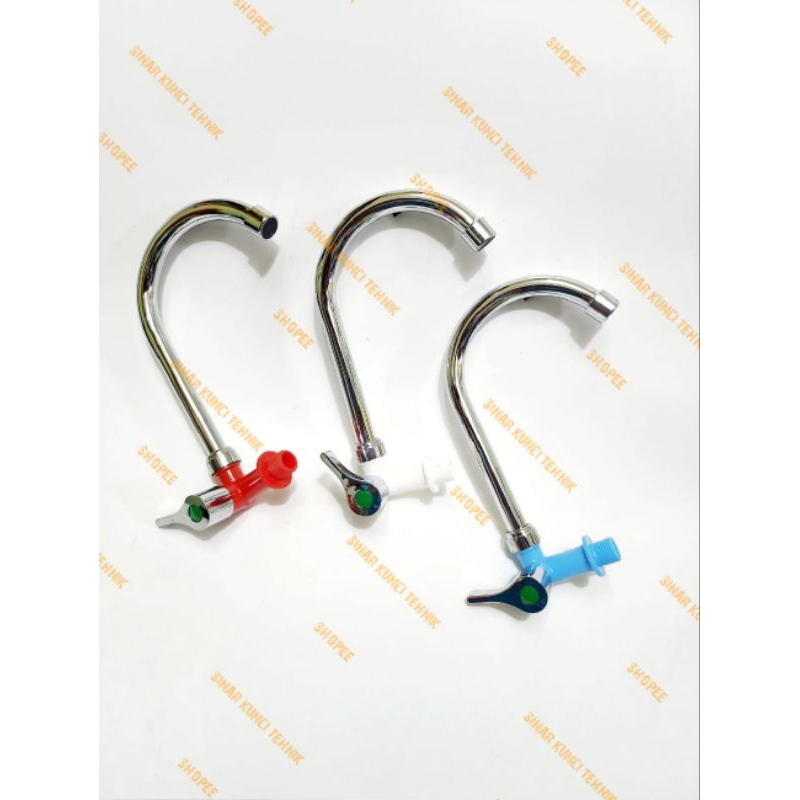 Kran angsa Pipa Stainless PVC IGM / Keran Air Cuci Piring 1/2" IGM