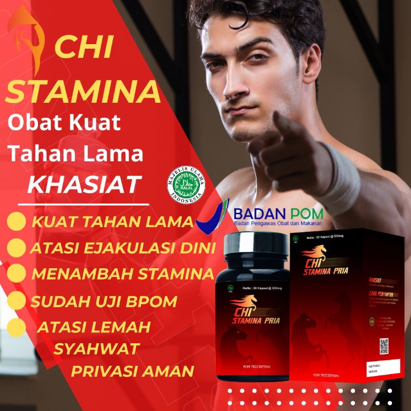 CHI STAMINA Obat Kuat Pria Tahan Lama Bpom