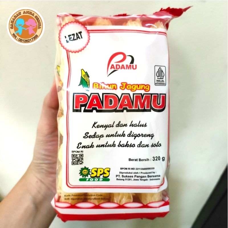 

BIHUN JAGUNG PADAMU 320 GR ISI 10 PACK PER BAL