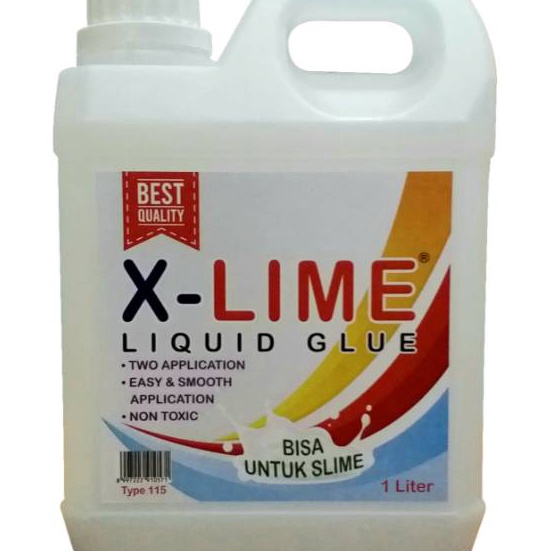 

berkualitas LEM CAIR X LIME 1 LITER LEM SLIME